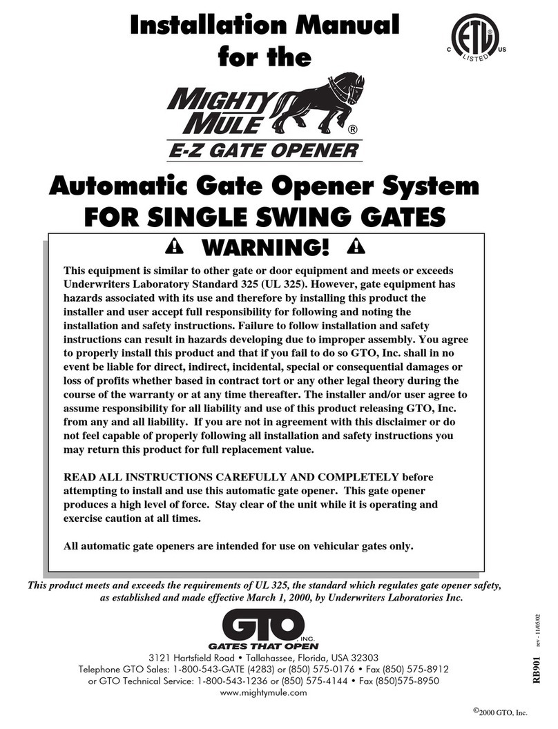 Mighty Mule FM700 installation manual