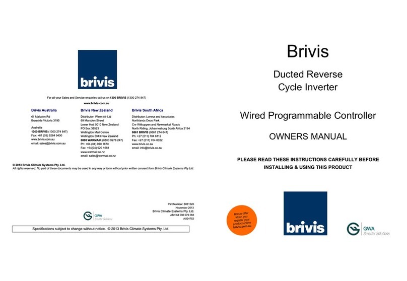 Brivis B061526 User manual