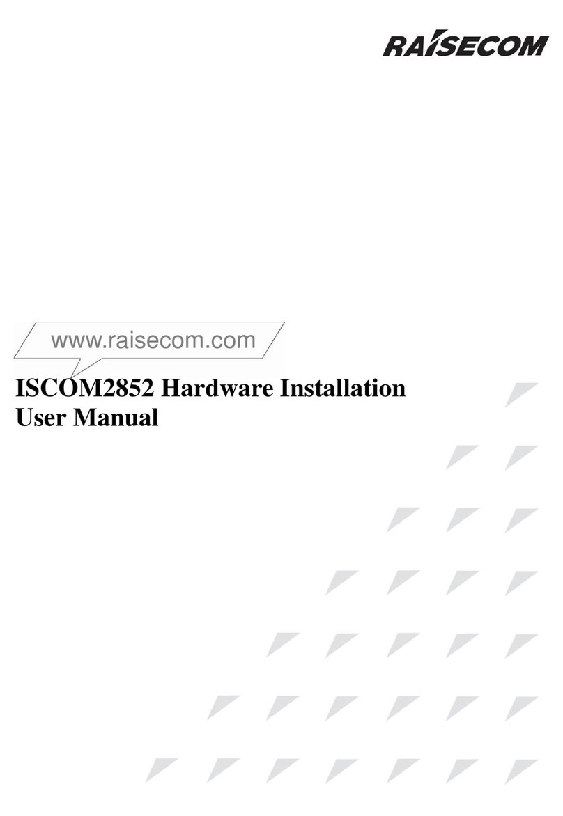 Raisecom ISCOM2852 User manual Raisecom ISCOM2852 User manual