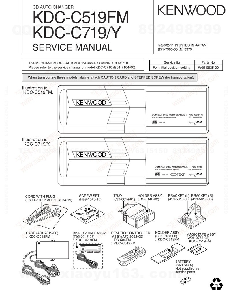 Kenwood KD-C519FM User manual