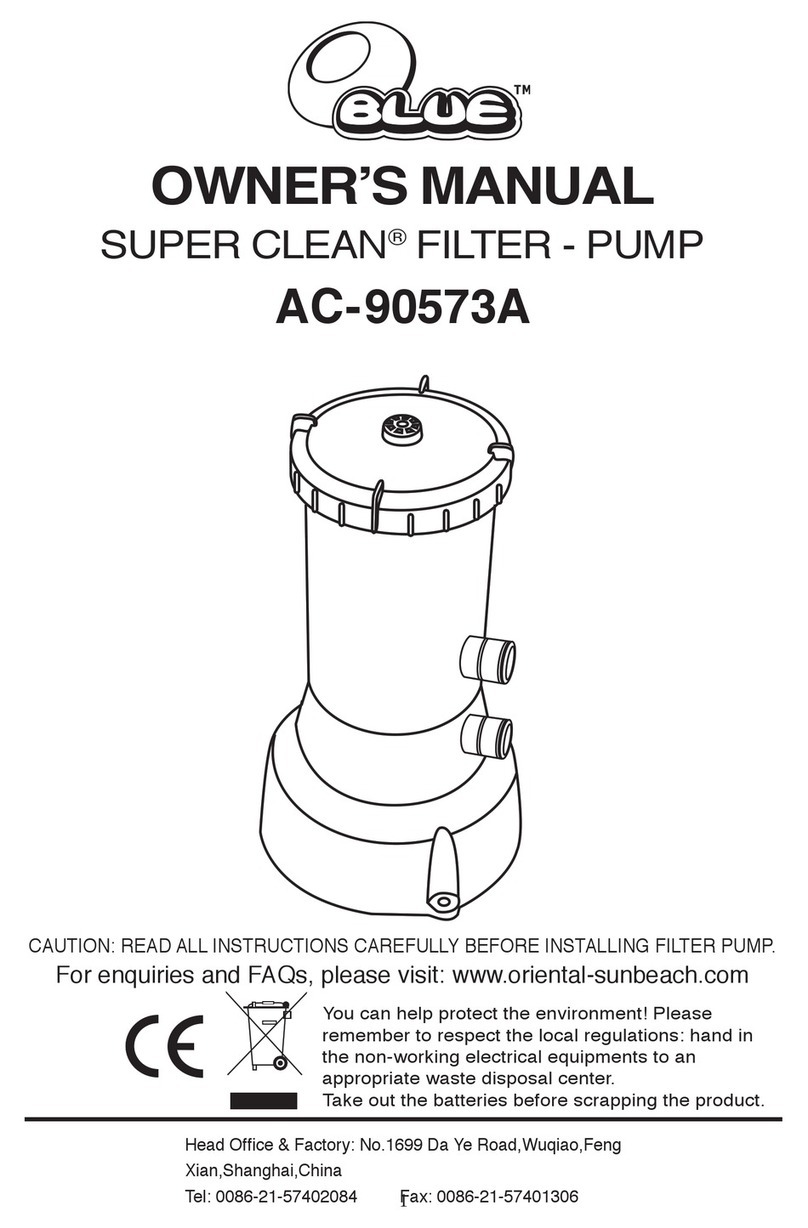 OBlue SUPER CLEAN AC-90573A owner's manual