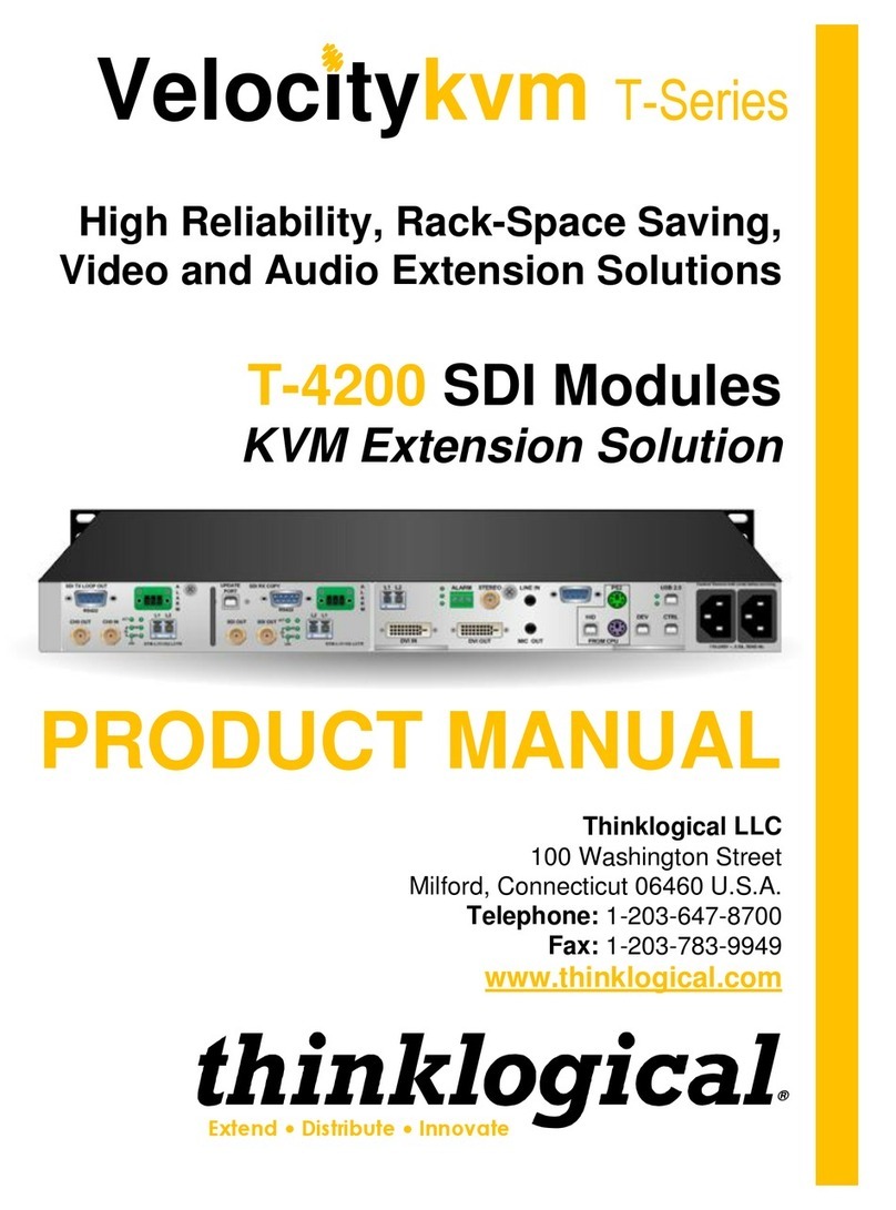Thinklogical VelocityKVM T-4200 Series User manual