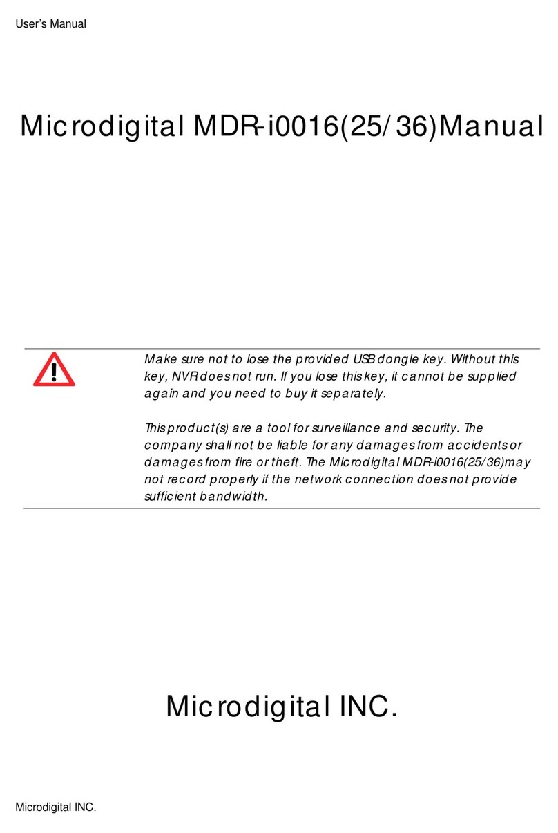 Microdigital MDR-i0016(25/36) user manual