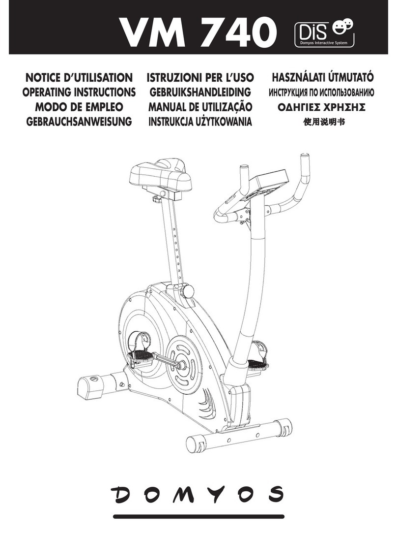 Domyos VM 740 operating instructions