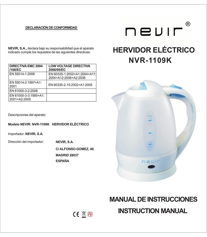 Nevir NVR-1109K User manual