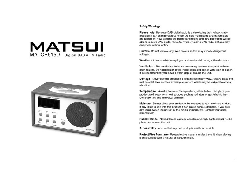 Matsui MATCR515D instructions