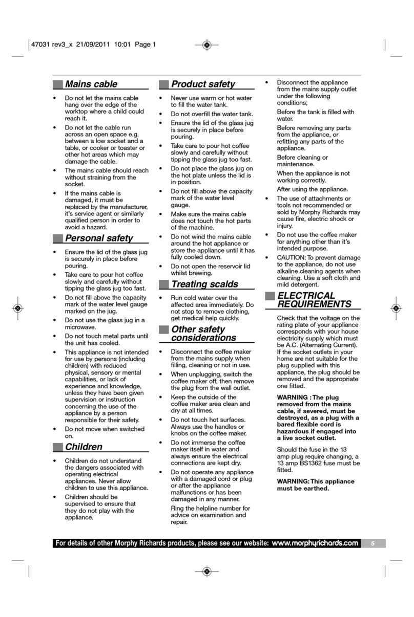 Morphy Richards 47031 instructions