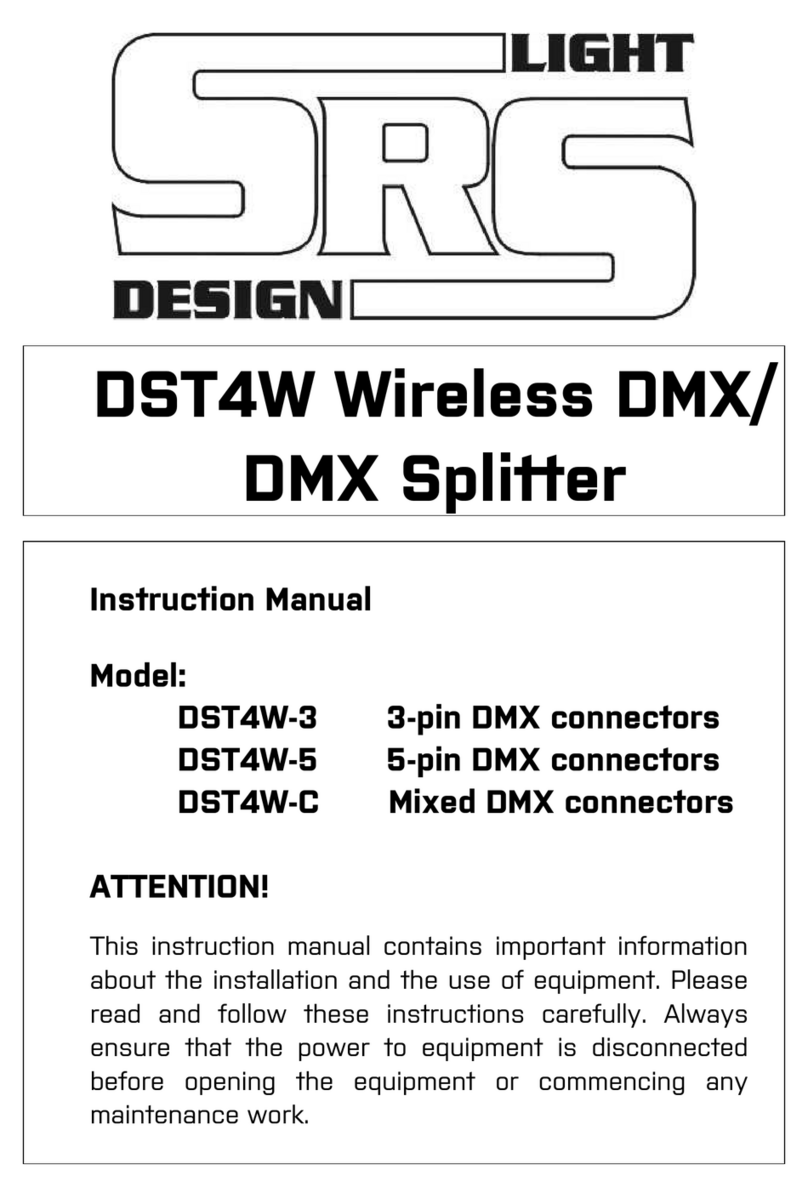 SRS Light Design DST4W series instruction manual