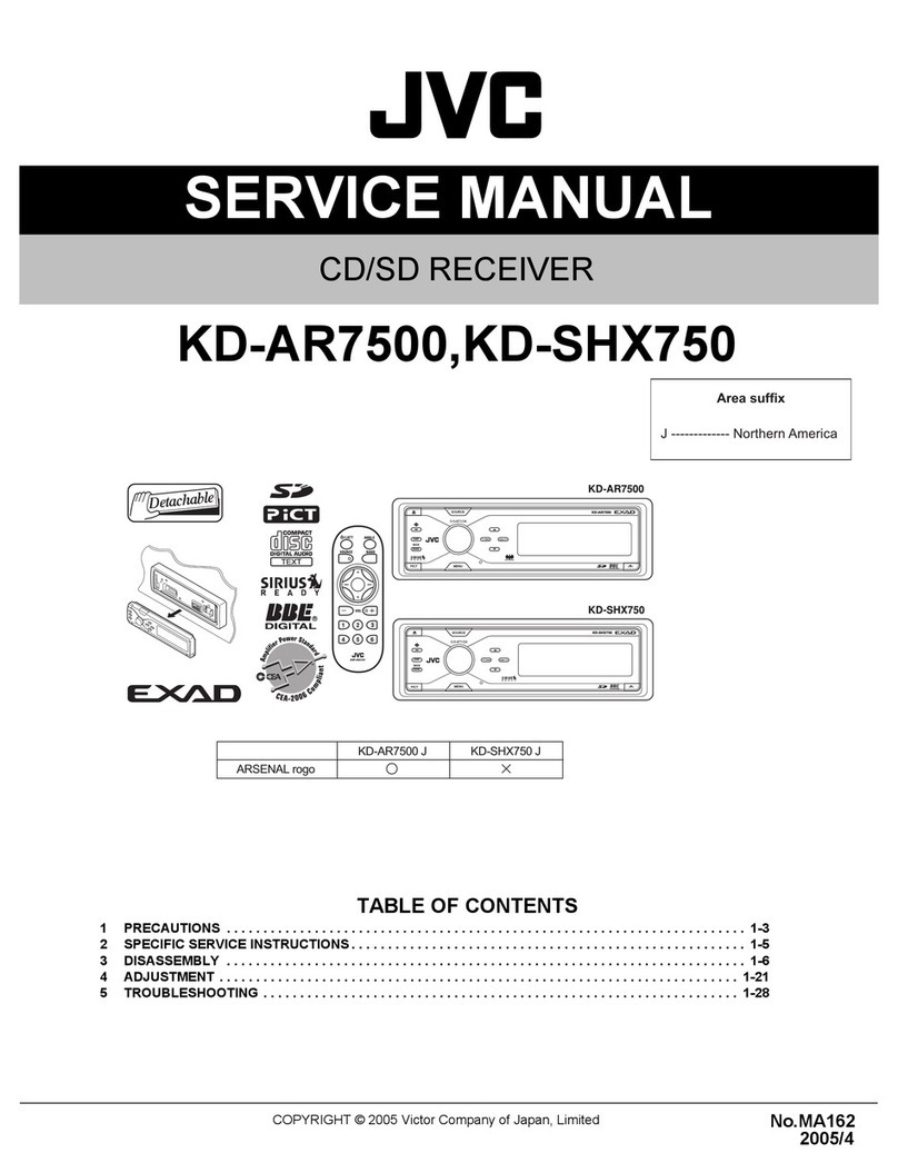 JVC KD-AR7500 - Radio / CD User manual