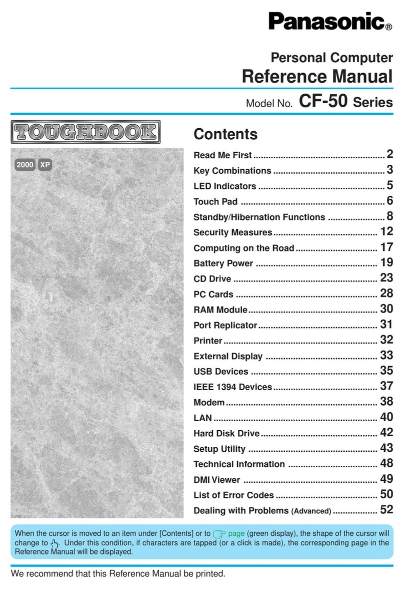 Panasonic Touchbook CF-50 Series Reference manual