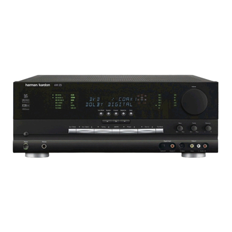 Harman Kardon AVR 325 User manual