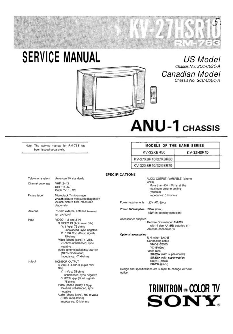 Sony Trinitron KV-27HSR10 User manual