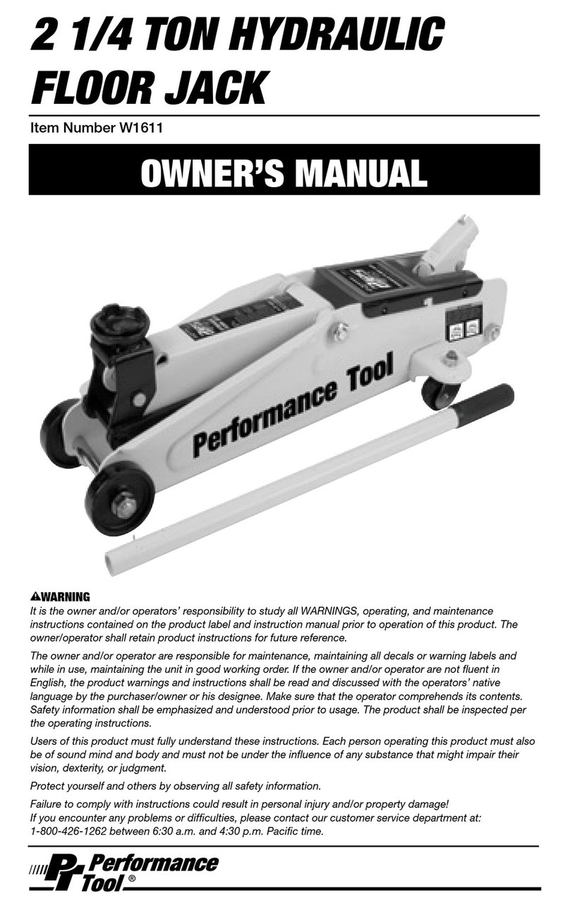 Performance Tool W1611 owner's manual Performance Tool W1611 owner's manual