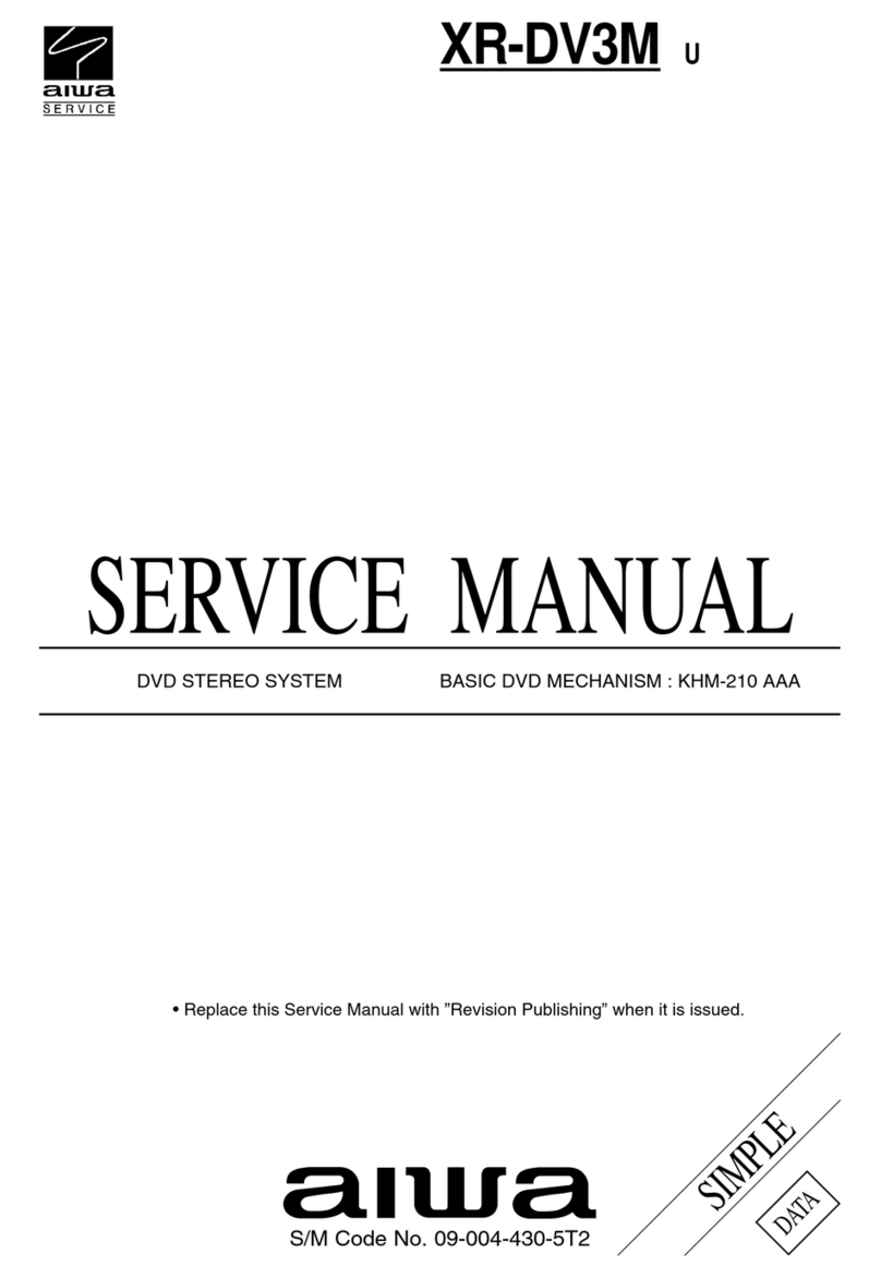 Aiwa XR-DV3M Service manual