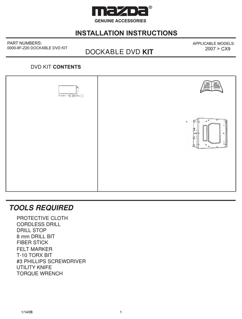 Mazda 0000-8F-Z20 installation instructions