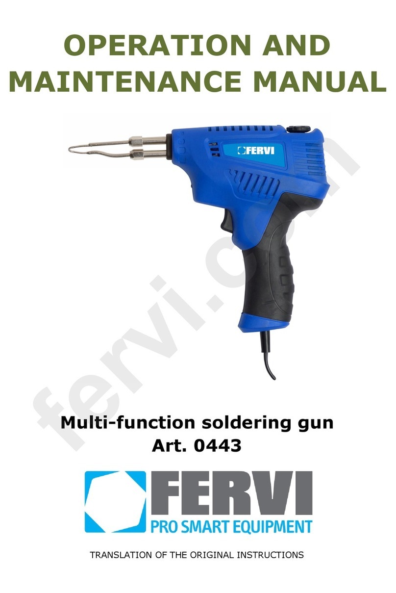 Fervi 443 Operation and maintenance manual