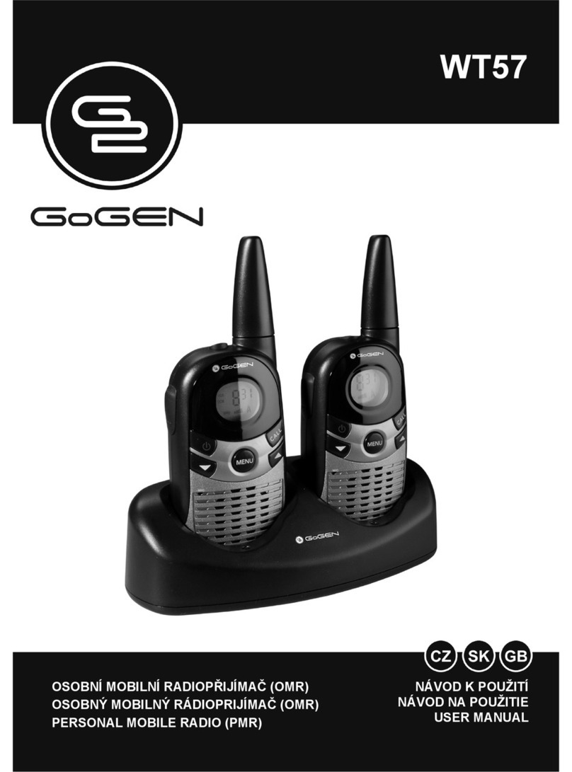 Gogen WT57 User manual Gogen WT57 User manual