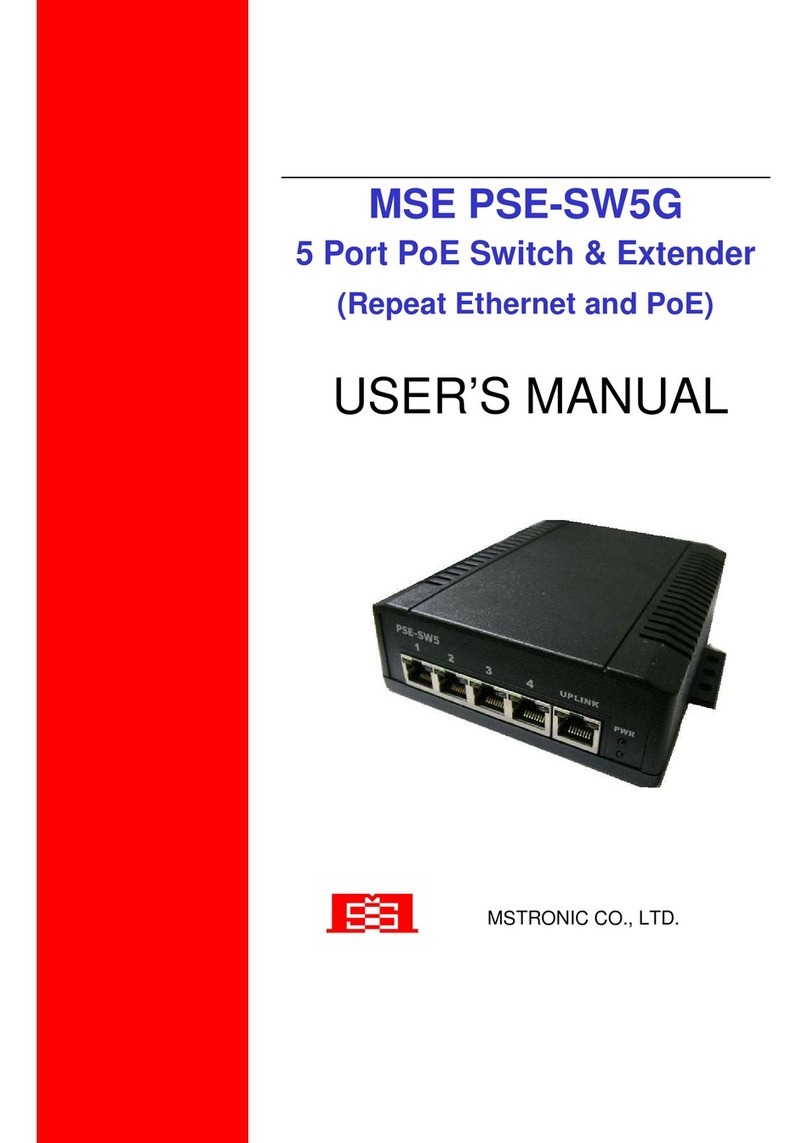 MSTRONIC MSE PSE-SW5G User manual