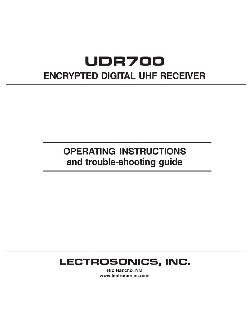 Lectrosonics UDR700 User manual