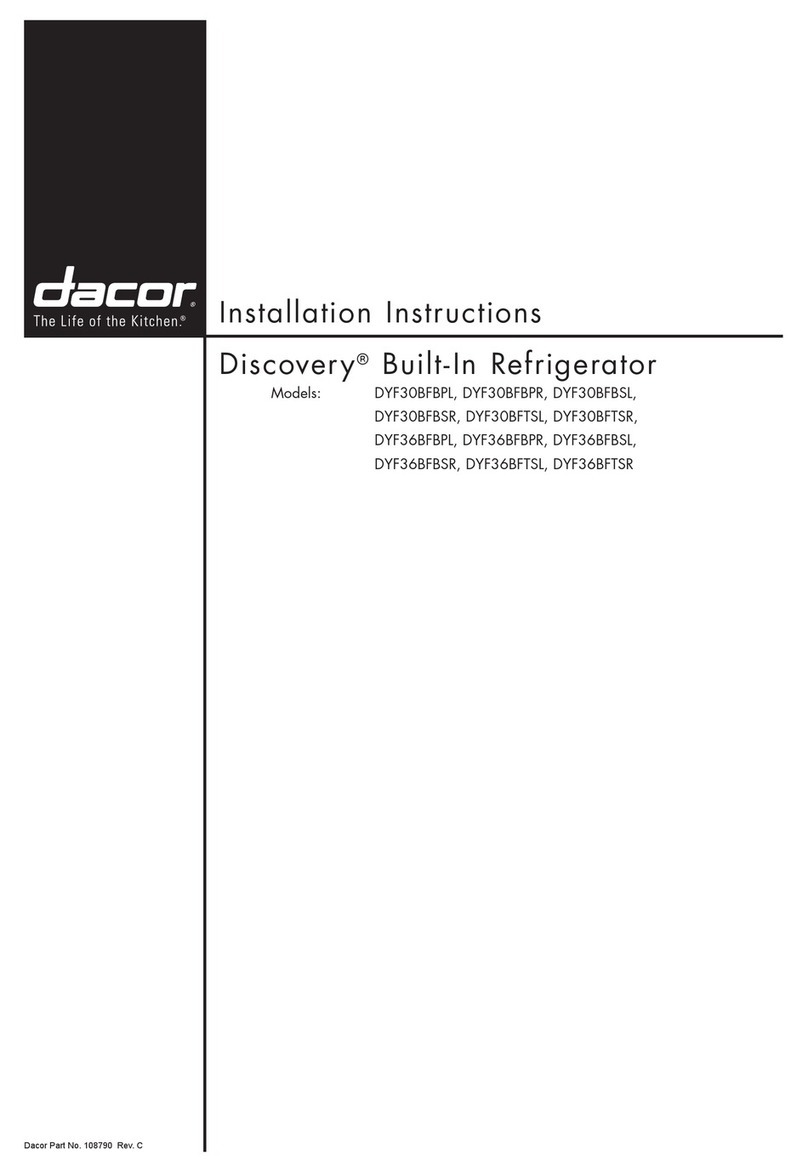 Dacor Discovery series User manual Dacor Discovery series User manual