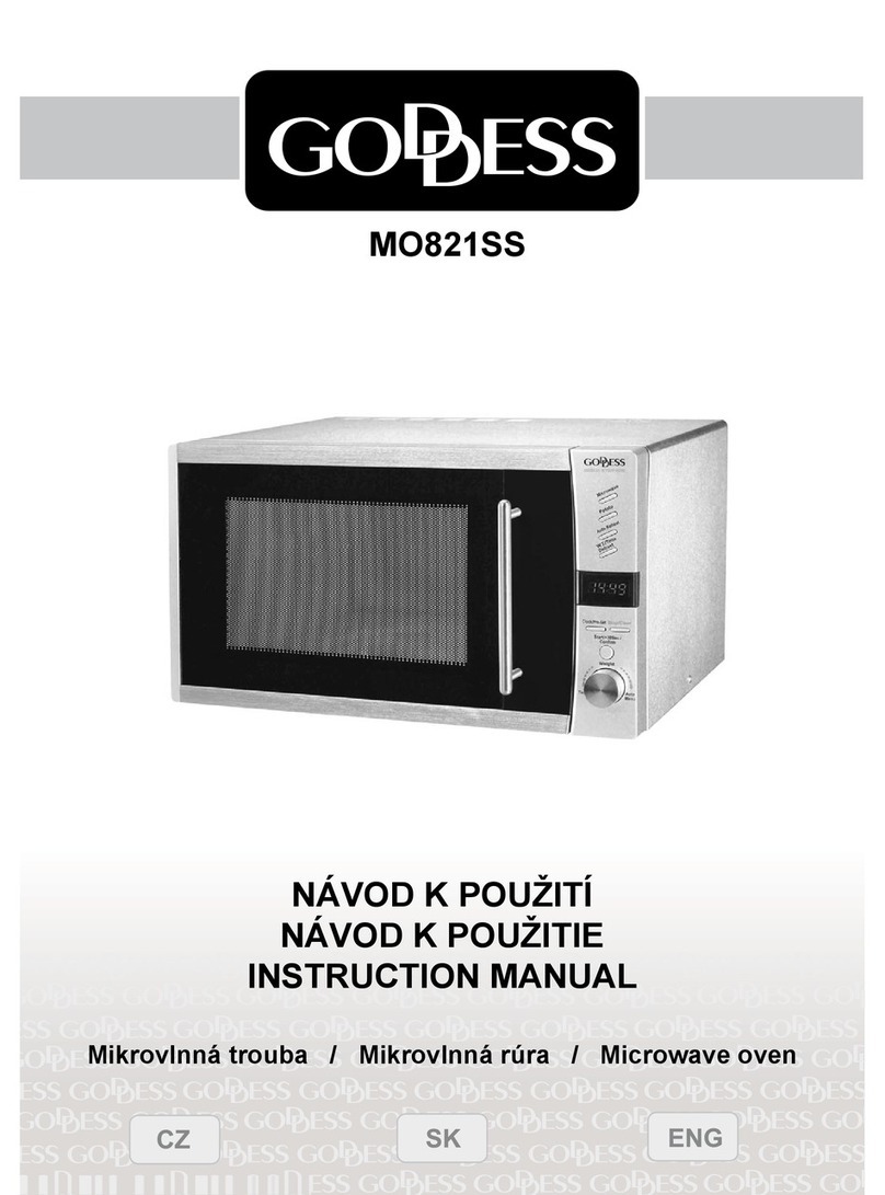 Goddess MO821SS instruction manual