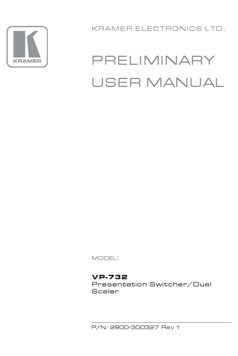 Kramer VP-732 User manual Kramer VP-732 User manual