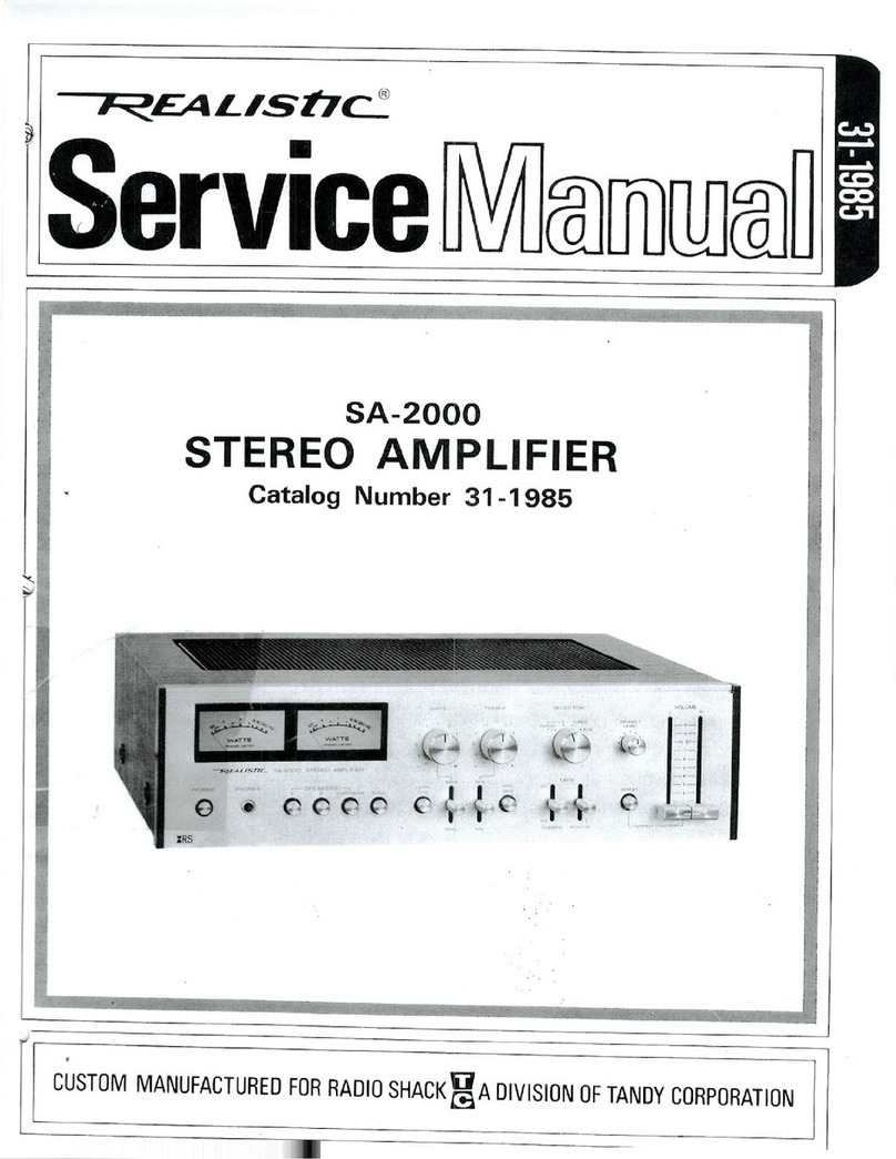 Realistic SA-2000 Service manual