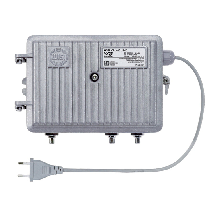 Wisi VX 26 H 0300 operating instructions