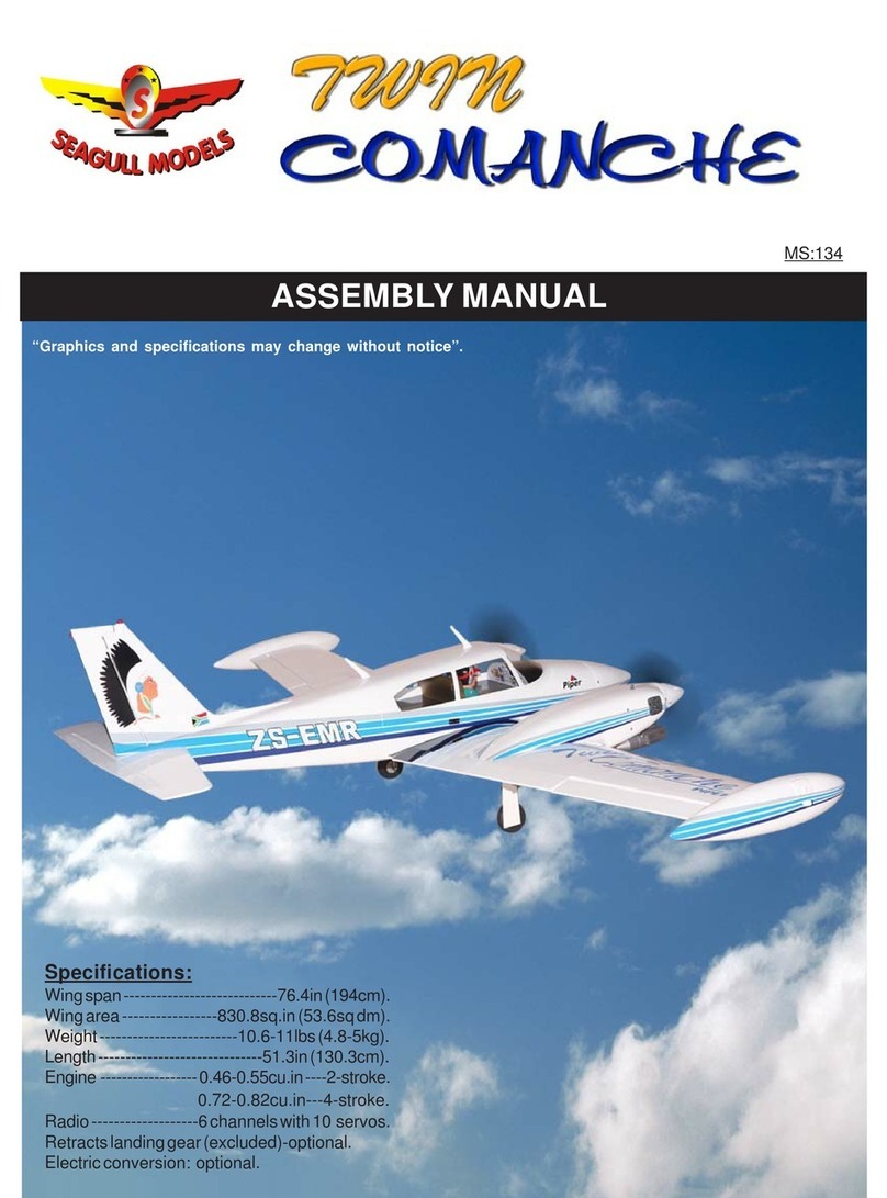 Seagull Models TWIN COMANCHE SEA134 User manual