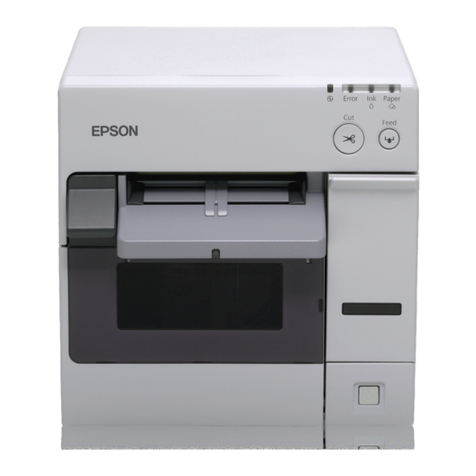 Epson SecurColor TM-C3400 User manual