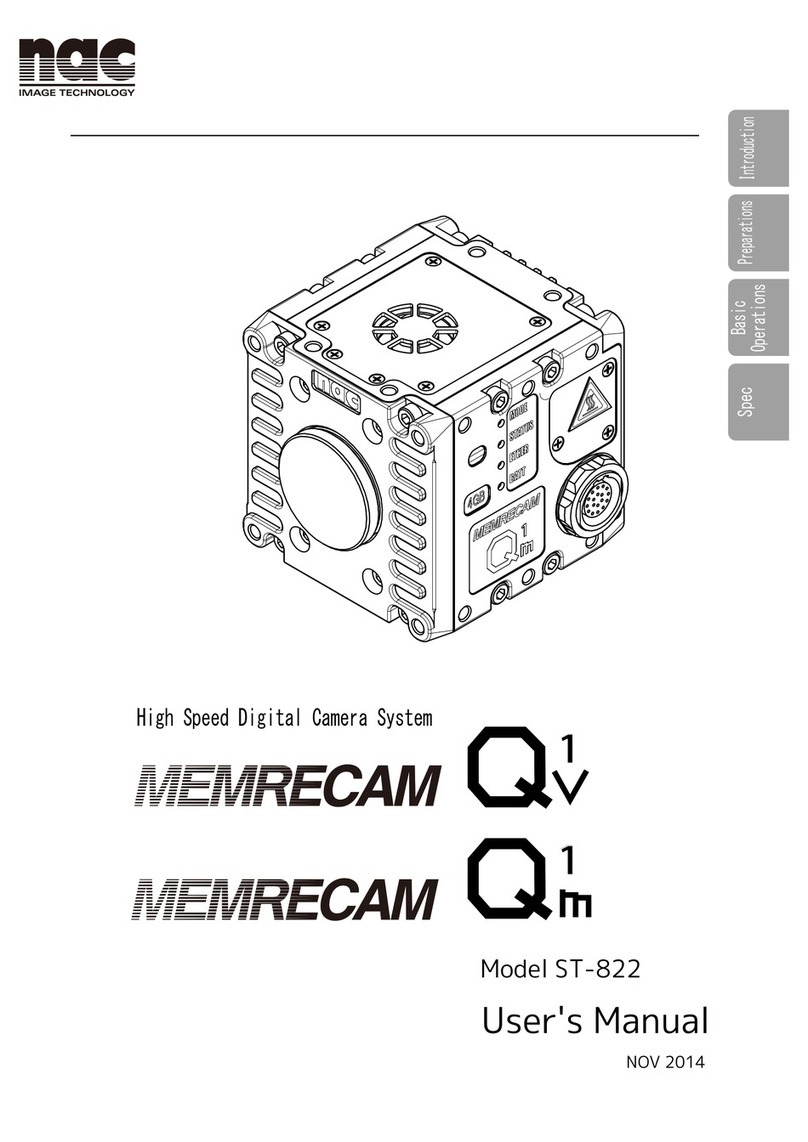 NAC Image Technology Memrecam Q1v User manual
