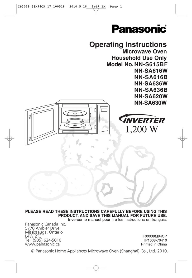 Panasonic NN-S615BF operating instructions