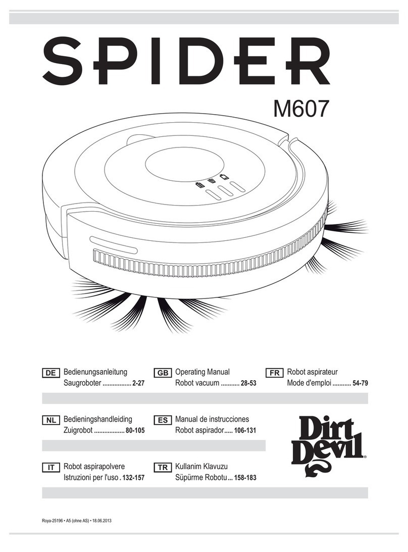 Dirt Devil Spider M607 operating manual