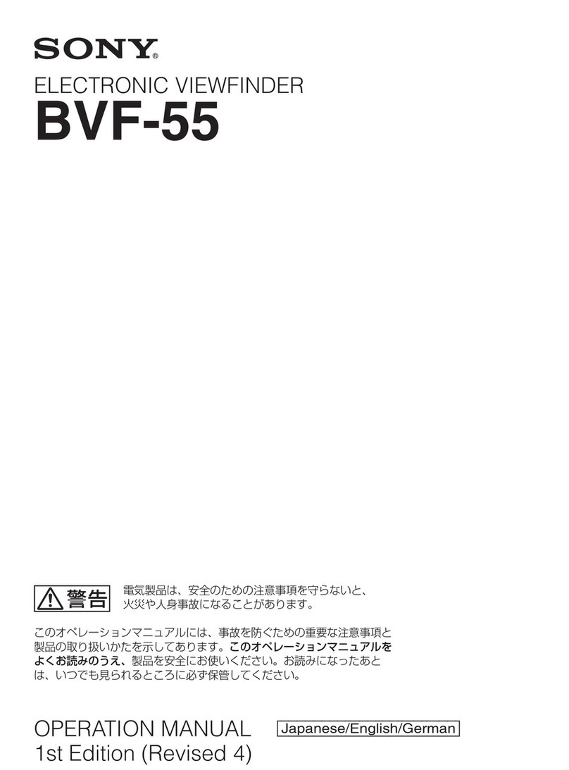 Sony BVF-55 Operation manual