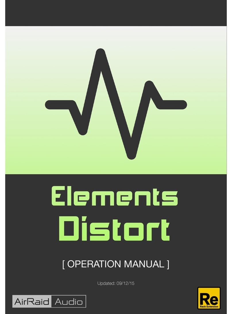 AirRaid Audio Elements: Distort Operation manual