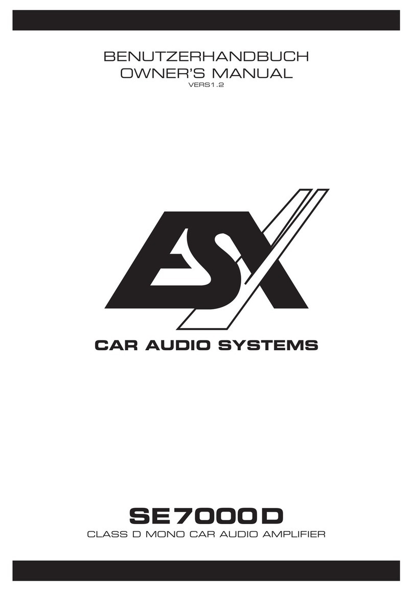 ESX SE7000D owner's manual