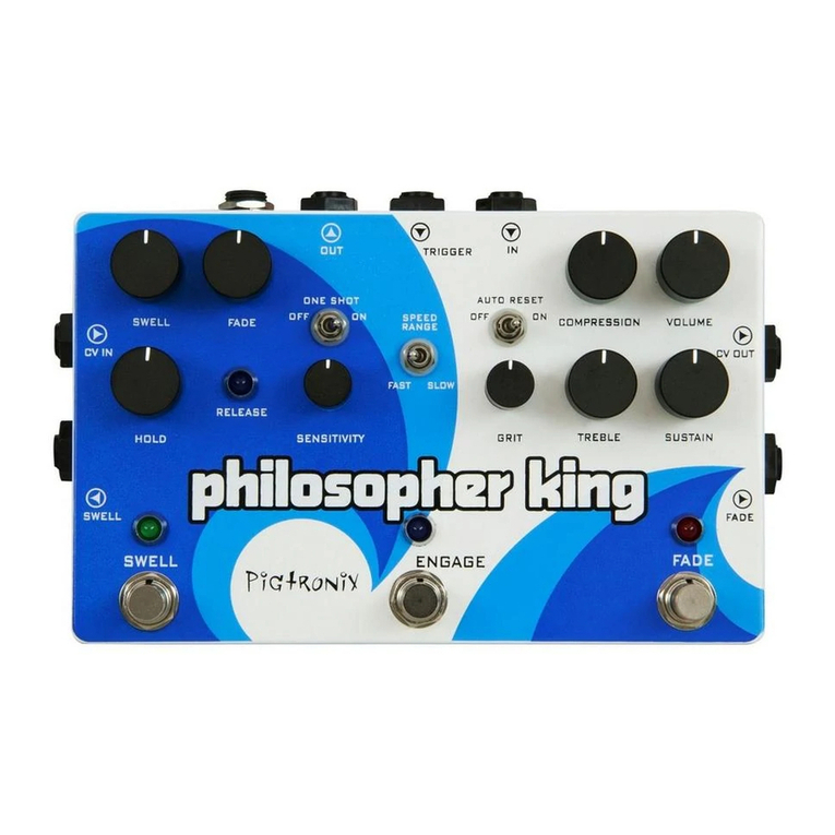 pigtronix philosopher king User manual