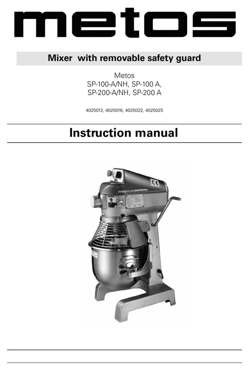 Metos SP-100-A/NH instruction manual
