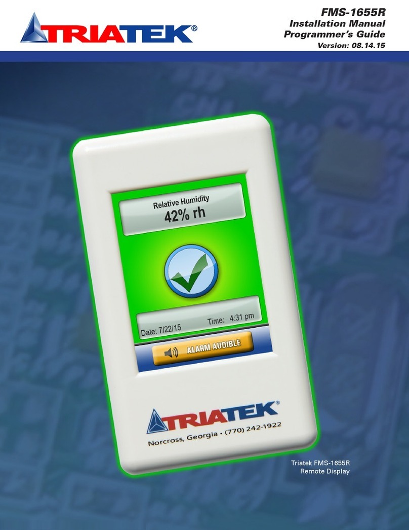 TRIATEK FMS-1655R installation manual