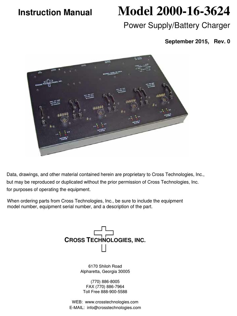 Cross Technologies 2000-16-3624 instruction manual