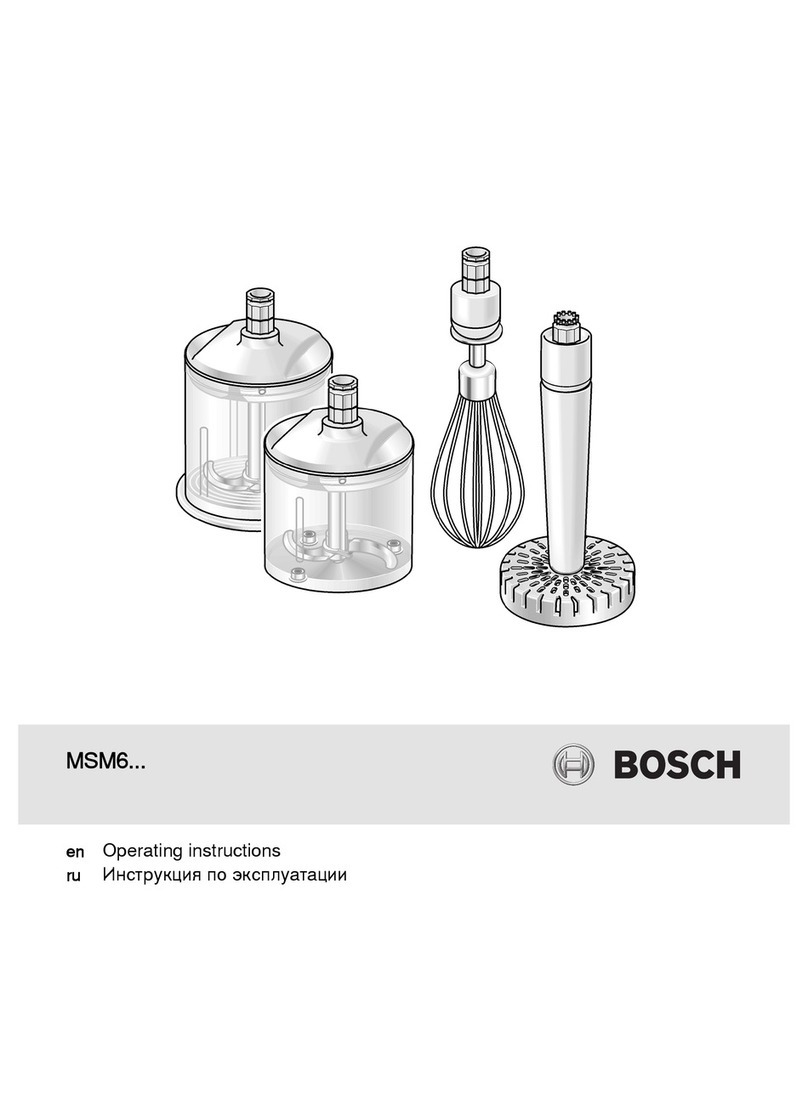 Bosch MSM6 series User manual