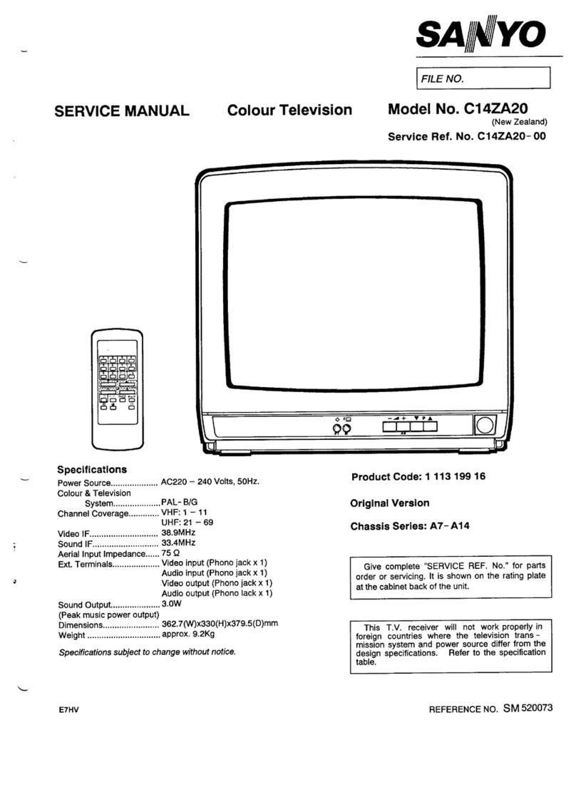 Sanyo C14ZA20 User manual Sanyo C14ZA20 User manual
