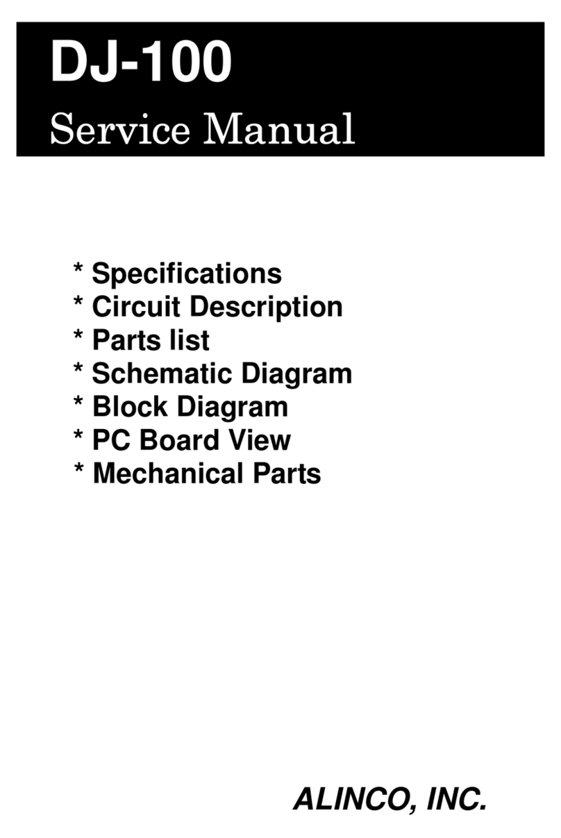 Alinco DJ-100 Service manual