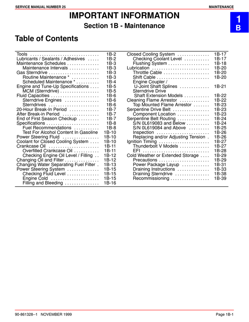 Mercury MerCruiser MCM 4.3L BRAVO User manual