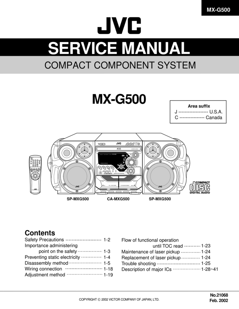 JVC MX-G500 User manual