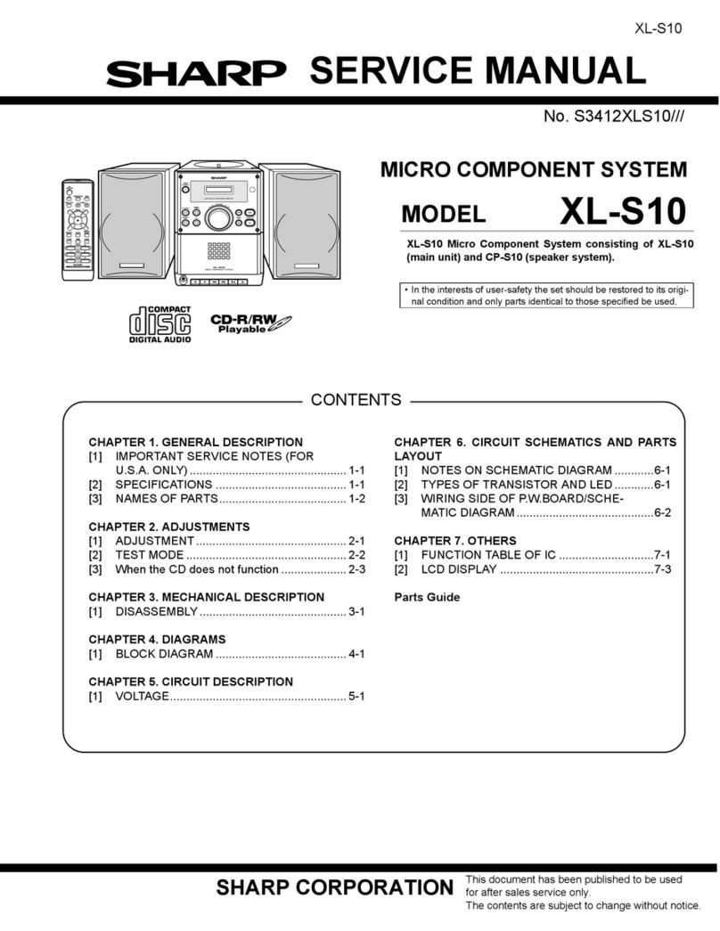 Sharp XL-S10 User manual