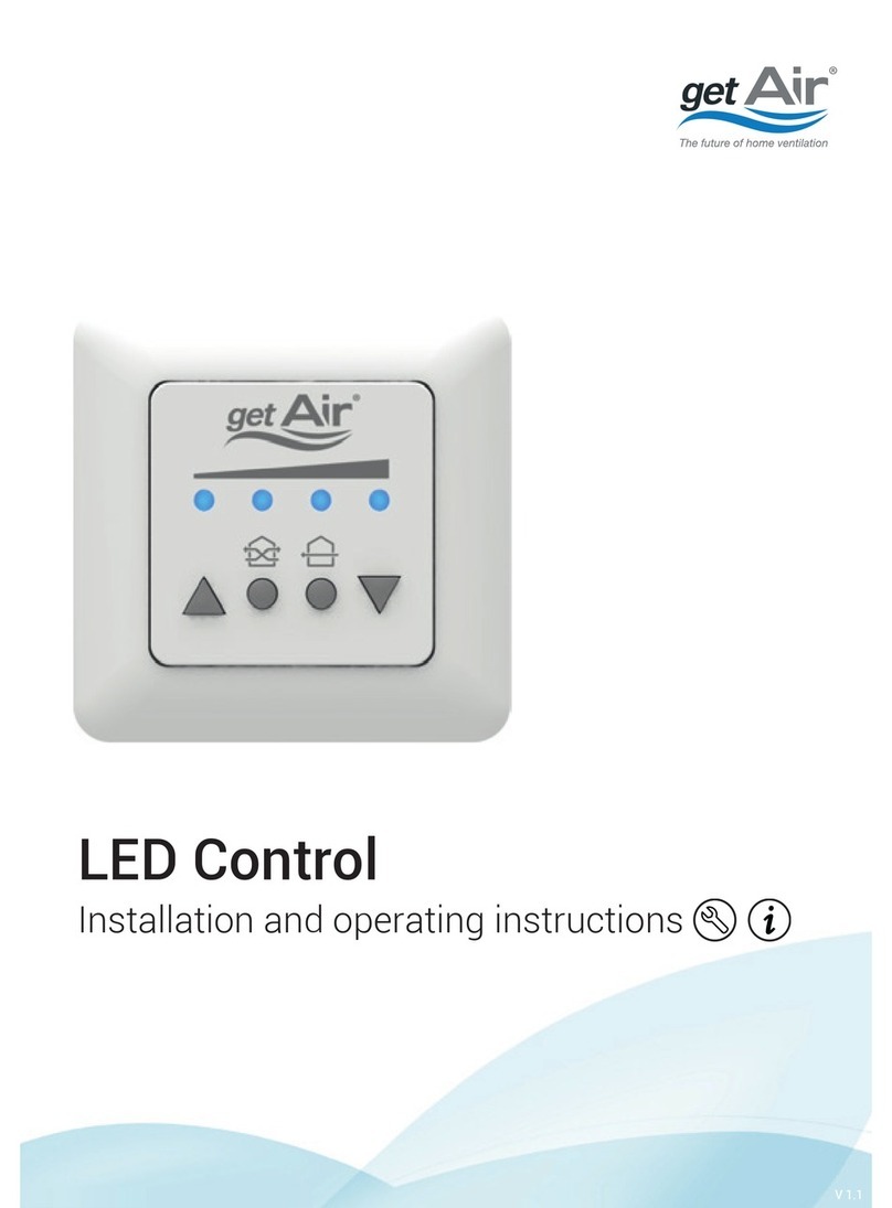getAir LED control Installation and operating instructions