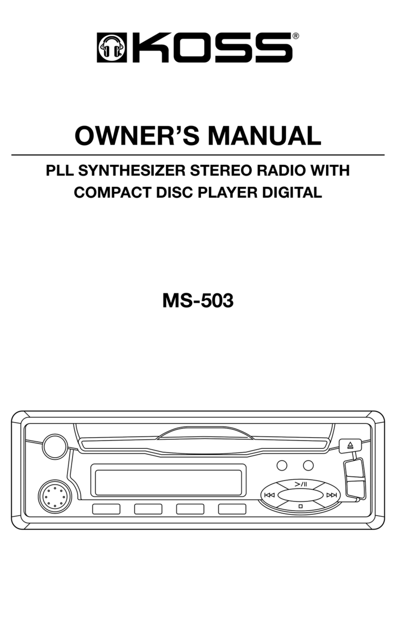 Koss MS-503 User manual