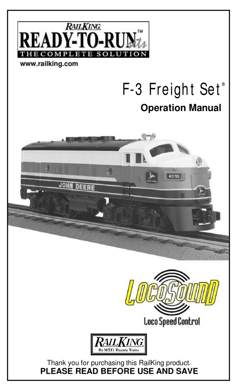 Rail King F-3 Freight Set Operation manual Rail King F-3 Freight Set Operation manual