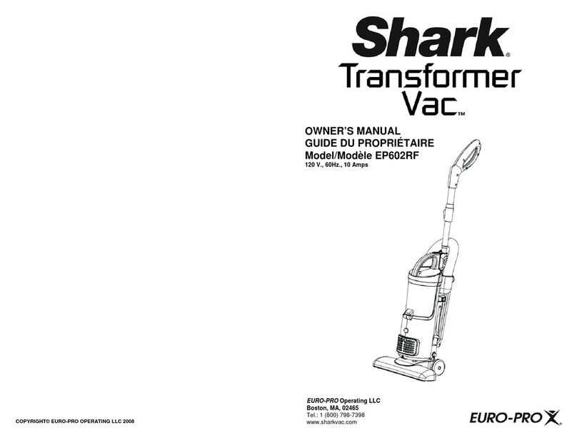 Shark EP602RF owner's manual